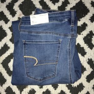 american eagle hi-rise jegging with tags